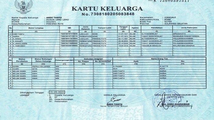 BERUBAH Cara Pindah KK Lengkap Antar Kabupaten Kota Provinsi Kini Tak Perlu Surat Pengantar RT RW