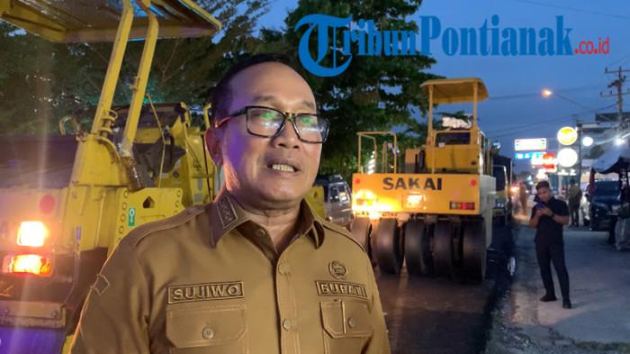Bupati Sujiwo Akan Berkoordinasi Bersama Pemkot Pontianak Mengenai Rekayasa Jalan Serdam