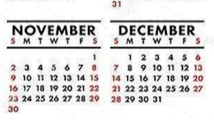 KALENDER Libur Nasional November Desember 2025 Lengkap dengan Jadwal Long Weekend Panjang