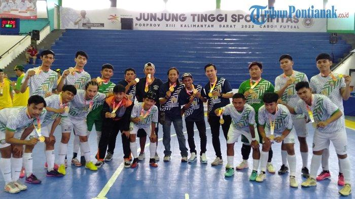 Pontianak Juara Futsal Putra Porprov Kalbar 2022 Usai Taklukan Sanggau dengan Skor Telak 8-0