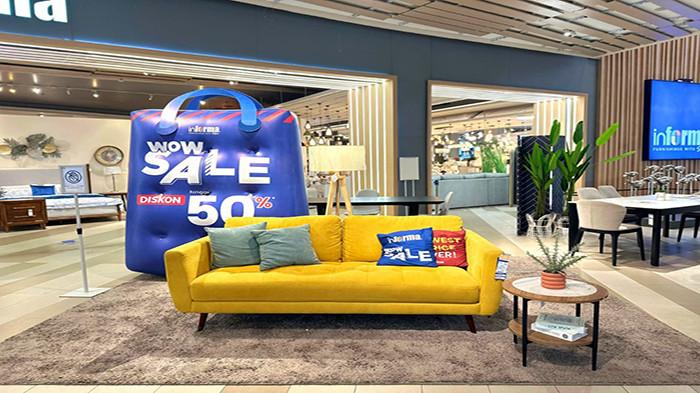 PESTA BELANJA - INFORMA, pusat furnitur dan gaya hidup terlengkap untuk hunian dan bisnis yang berada di bawah naungan PT Home Center Indonesia, kembali menghadirkan pesta belanja terbesar tahun ini melalui program tahunan WOW SALE #pastiWOW.