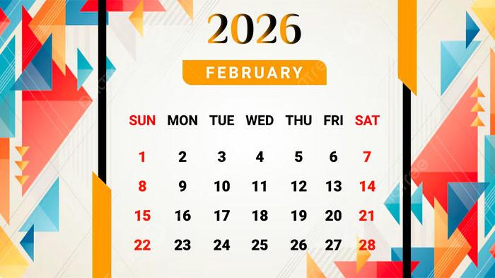 KALENDER Februari 2026: Lengkap dengan Penanggalan Hijriah 1447 H dan Jawa, Cek Tanggal Merahnya!