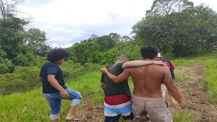 Warga Kedamin Hilir Ditemukan Kondisi Terbaring Tanpa Busana di Pasir Karangan Sisik