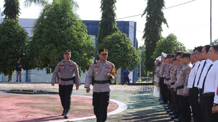 Kapolres AKBP Siswo Dwi Nugroho Pimpin Langsung Apel Gelar Pasukan Operasi Mantap Praja 2024