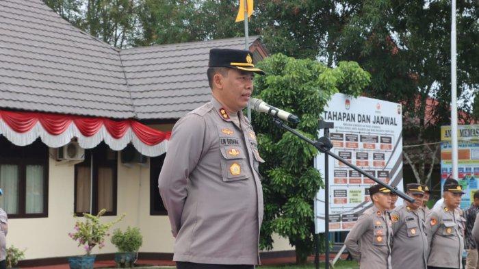 Kapolres Sekadau Sampaikan Arahan dan Penekanan kepada Personel dalam Pengamanan Pilkada Serentak
