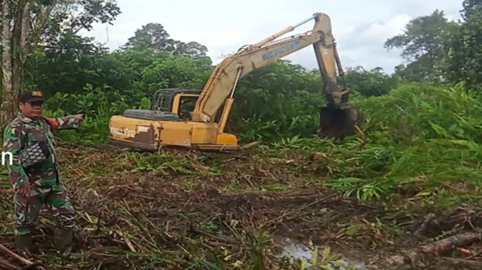 Cetak Sawah Oleh TNI Mulai Dilaksanakan di Kabupaten Landak