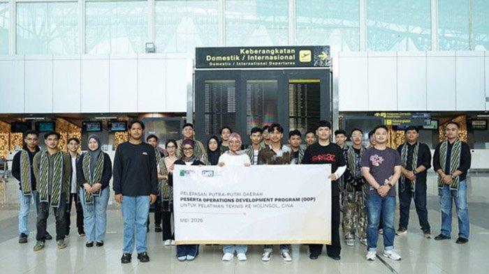 PELATIHAN - Pemberangkatan peserta Operations Development Program (ODP) PT Dharma Inti Bersama (DIB) untuk pelatihan teknis ke Cina, Kamis (14/5/2026). Pengiriman instruktur dan teknisi lokal ini merupakan investasi jangka panjang perusahaan demi melahirkan SDM daerah yang kompeten.