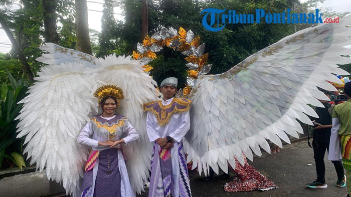 Relawan PMI Pontianak Tampil Unik dengan Kostum Peri Bernuansa Melayu di Karnaval Khatulistiwa 2025