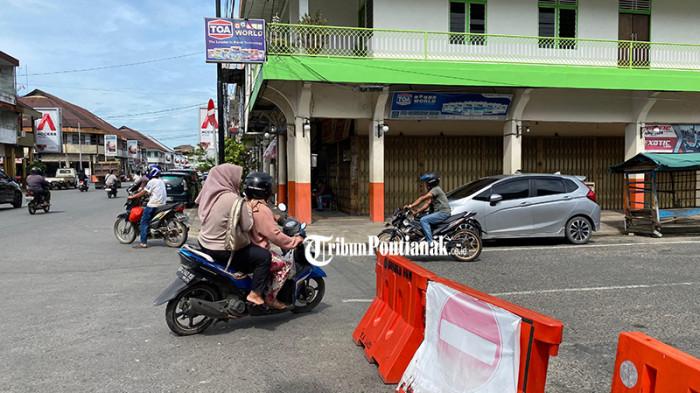 Perubahan Arus di Kota Pusaka Singkawang Belum Ditaati Pengendara