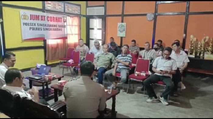 Polsek Singkawang Barat Gelar Jumat Curhat, Berikut Permasalahan yang Disampaikan Warga