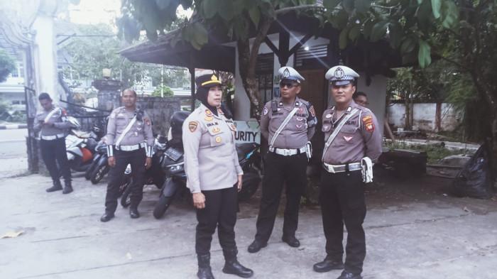 Polsek Pontianak Selatan Kawal Ketat Kunjungan Delegasi Pemerintah Jerman di Pontianak