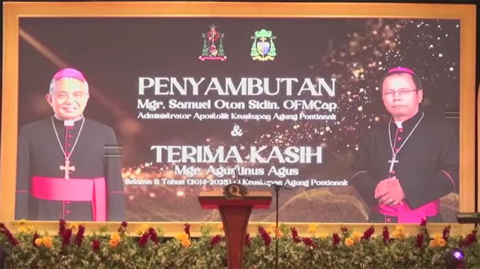 SELAMAT Datang Mgr Samuel Oton Sidin di Keuskupan Agung Pontianak! Terima Kasih Mgr Agustinus Agus