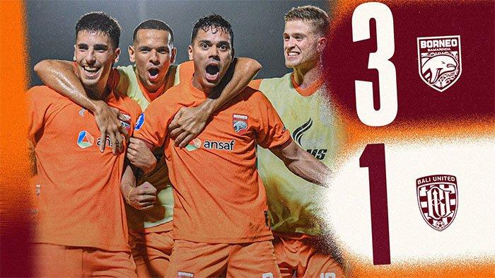 Top Skor Liga 1 usai Matheus Pato Brace Gol Paksa Bali United Vs Borneo FC Ditutup Skor Akhir 1-3