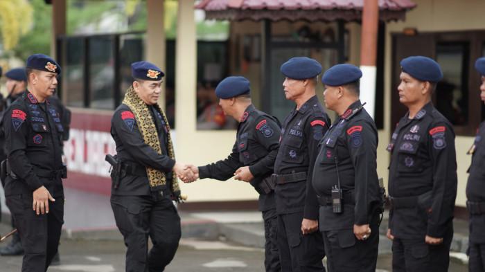 Danpasbrimob II Korps Brimob Polri Kunjungi Satbrimob Polda Kalbar Cek Kesiapan Hadapi Kamtibmas