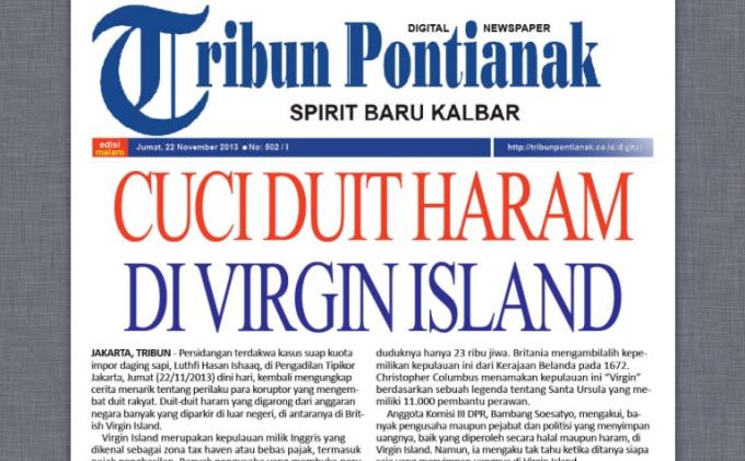 Ramai-ramai Simpan Duit Haram di Virgin Island