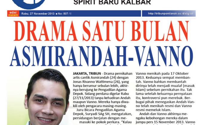 Kontroversi Jadi Muallaf: Drama Satu Bulan Pernikahan Asmirandah-Vanno