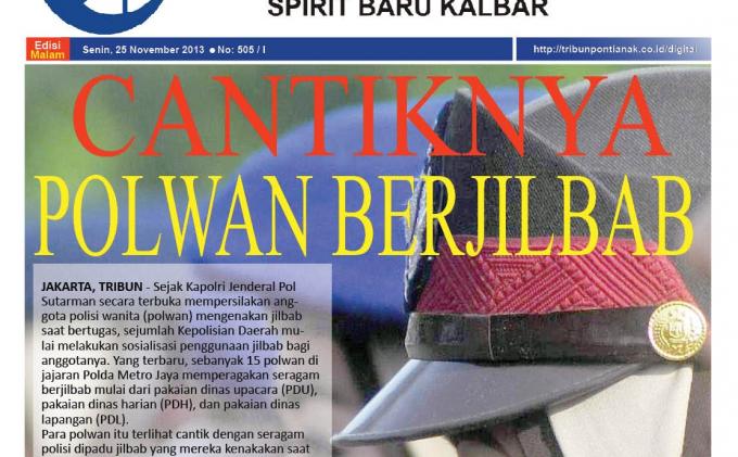 Polwan pun Terlihat Cantik Berjilbab, Meski Ada yang Kaku Pakai Rok Panjang