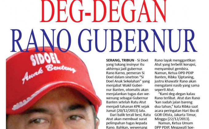 PDIP Deg-degan Rano Karno Bernasib Sama seperti Ratu Atut
