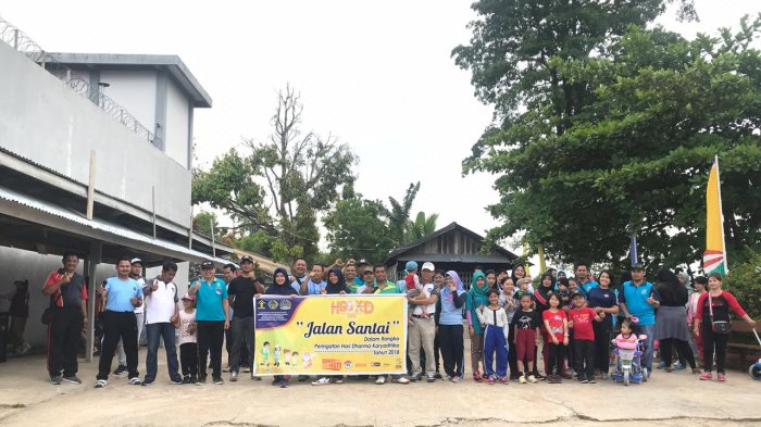 Tingkatkan Tali Silahturahmi, Keluarga Besar Pengayoman Gelar Jalan Santai