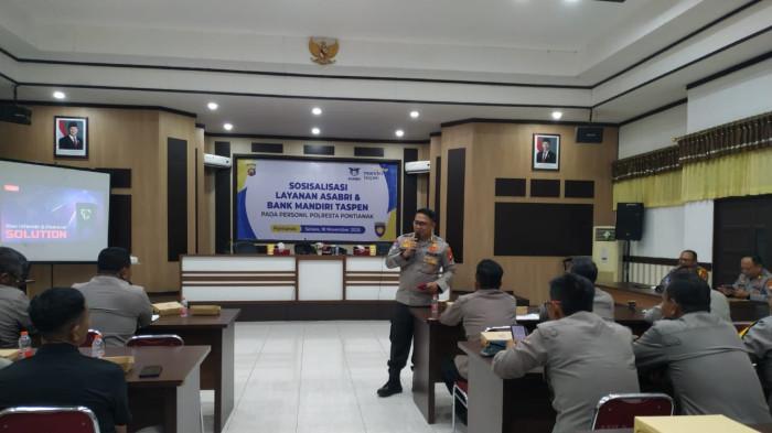 Polresta Pontianak Gelar Sosialisasi Asabri dan Taspen untuk Personel Jelang Pensiun
