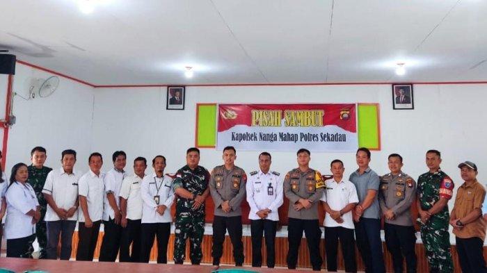Pisah Sambut Kapolsek Nanga Mahap, IPDA Eric : Terima Kasih kepada Seluruh Elemen Masyarakat