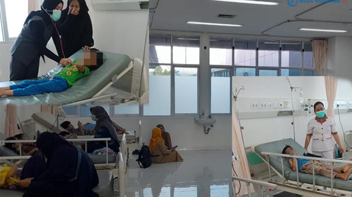 KERACUNAN MBG - Kondisi pasien yang diduga keracunan makanan MBG, di ruangan IGD RSUD dr Achmad Diponegoro Putussibau, Kabupaten Kapuas Hulu Provinsi Kalimantan Barat, Selasa 4 November 2025. Berikut fakta-fakta dugaan keracunan makanan MBG dua SD di Putussibau Selatan, Kapuas Hulu.