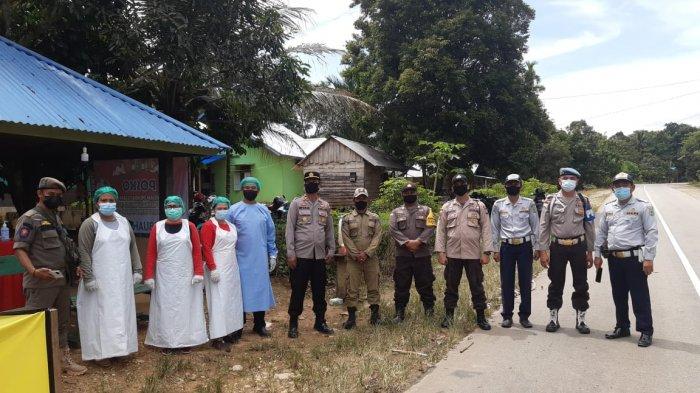 Pasca Idul Fitri, Pos Penyekatan Periksa Warga yang Melintasi Perbatasan Bengkayang-Sambas