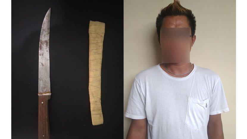 Operasi Pekat di Kafe, Unit Lidik Reskrim Polsek Pontianak Selatan Amankan Seorang Membawa Sajam