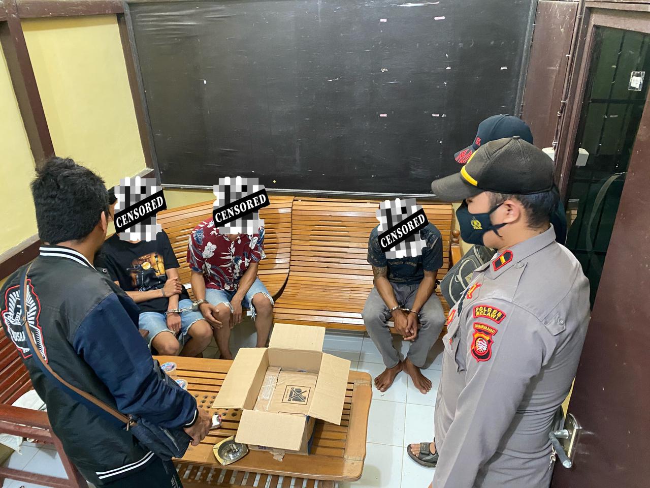 Polsek Kota Baru Ungkap Pelaku Penyalahgunaan Narkotika Jenis Sabu, Tangkap Tiga Orang Tersangka