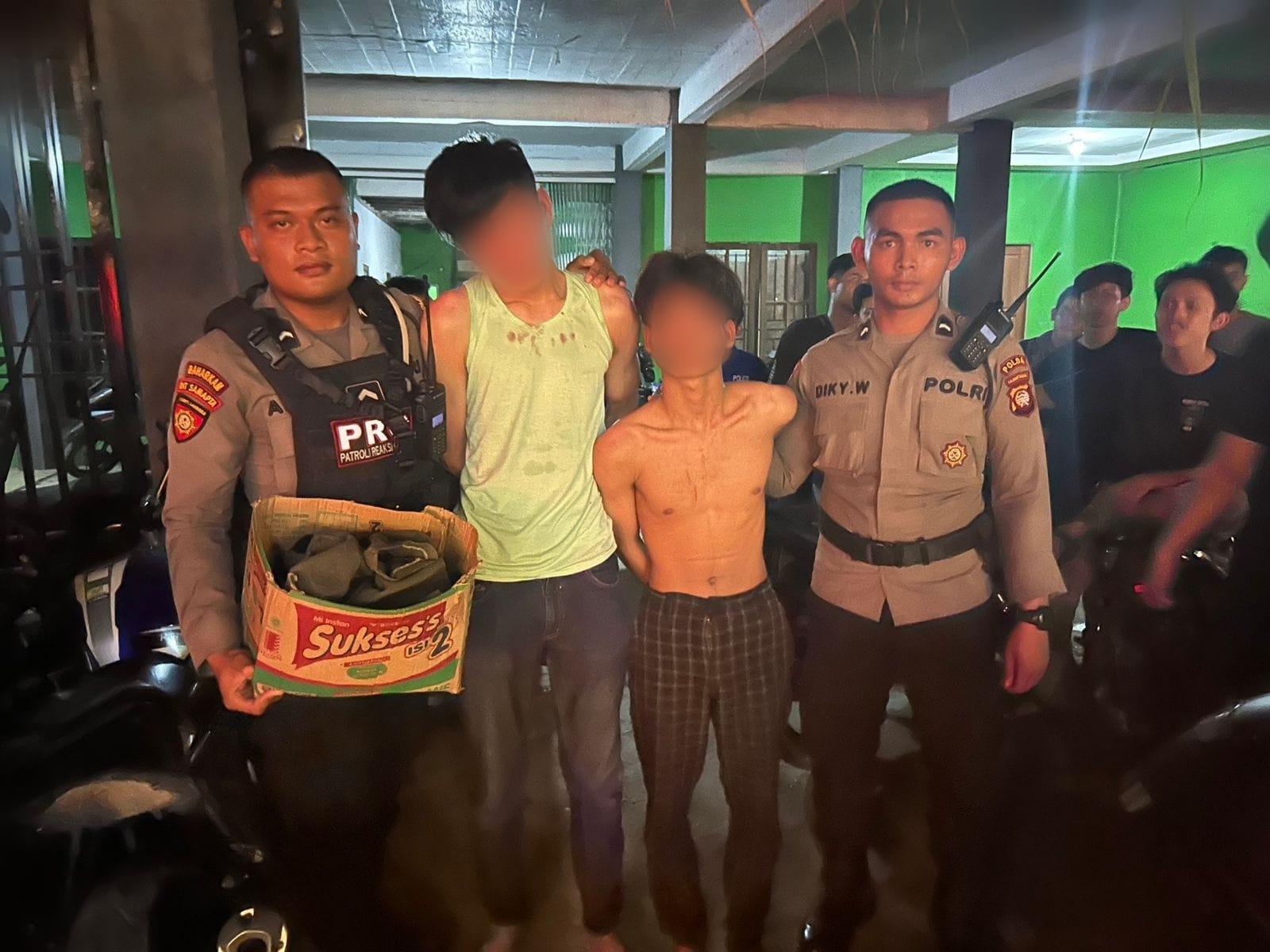 TIM PRC Ditsamapta Polda Kalbar Amankan Tersangka Diduga Pengambil Barang di Kos-kosan