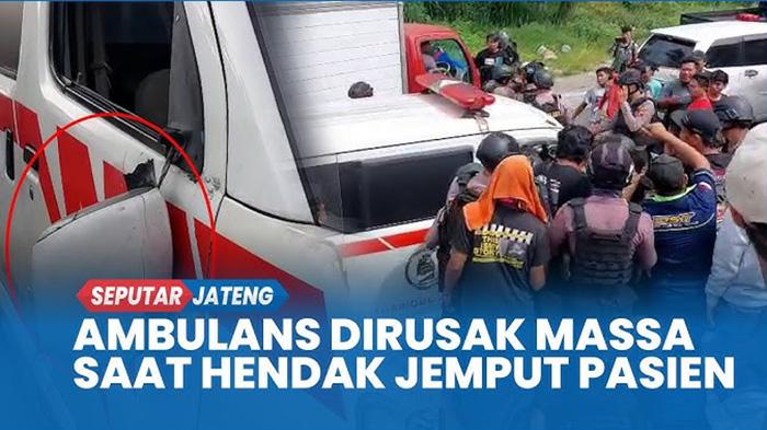 Ambulans Dirusak Massa Demo ODOL di Karanganyar, Dua Pasien Gagal Dijemput ke Solo