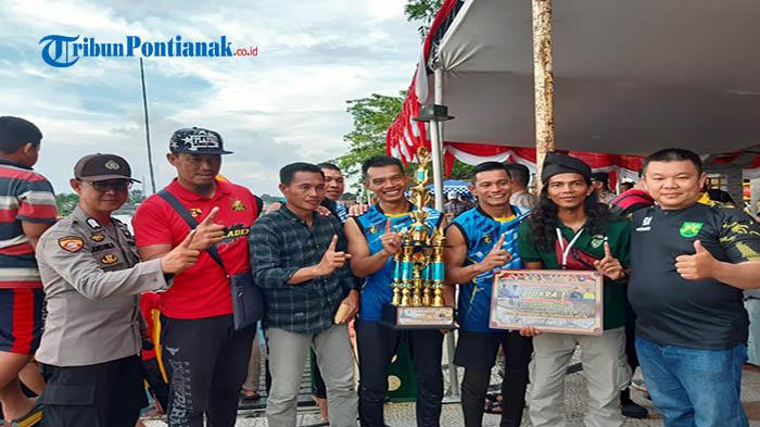 Tim Udak 1 Pulau Indah Juara Lumba Sampan Bidar Kapolres Sambas Cup 2022