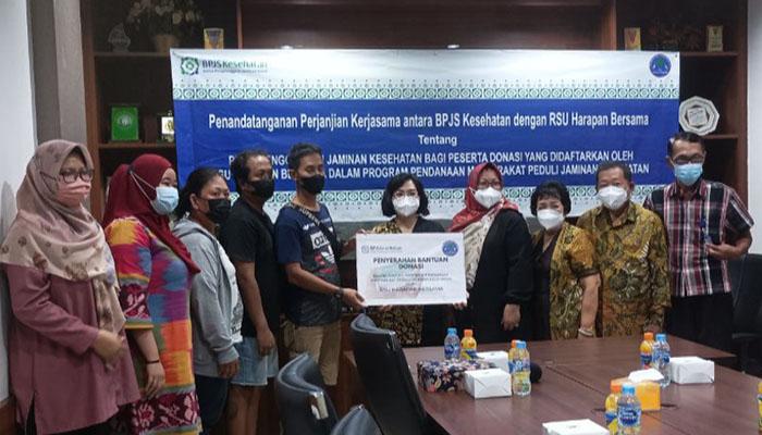 BPJS Kesehatan Singkawang Rangkul RSU Harapan Bersama Jadi Donatur Program JKN