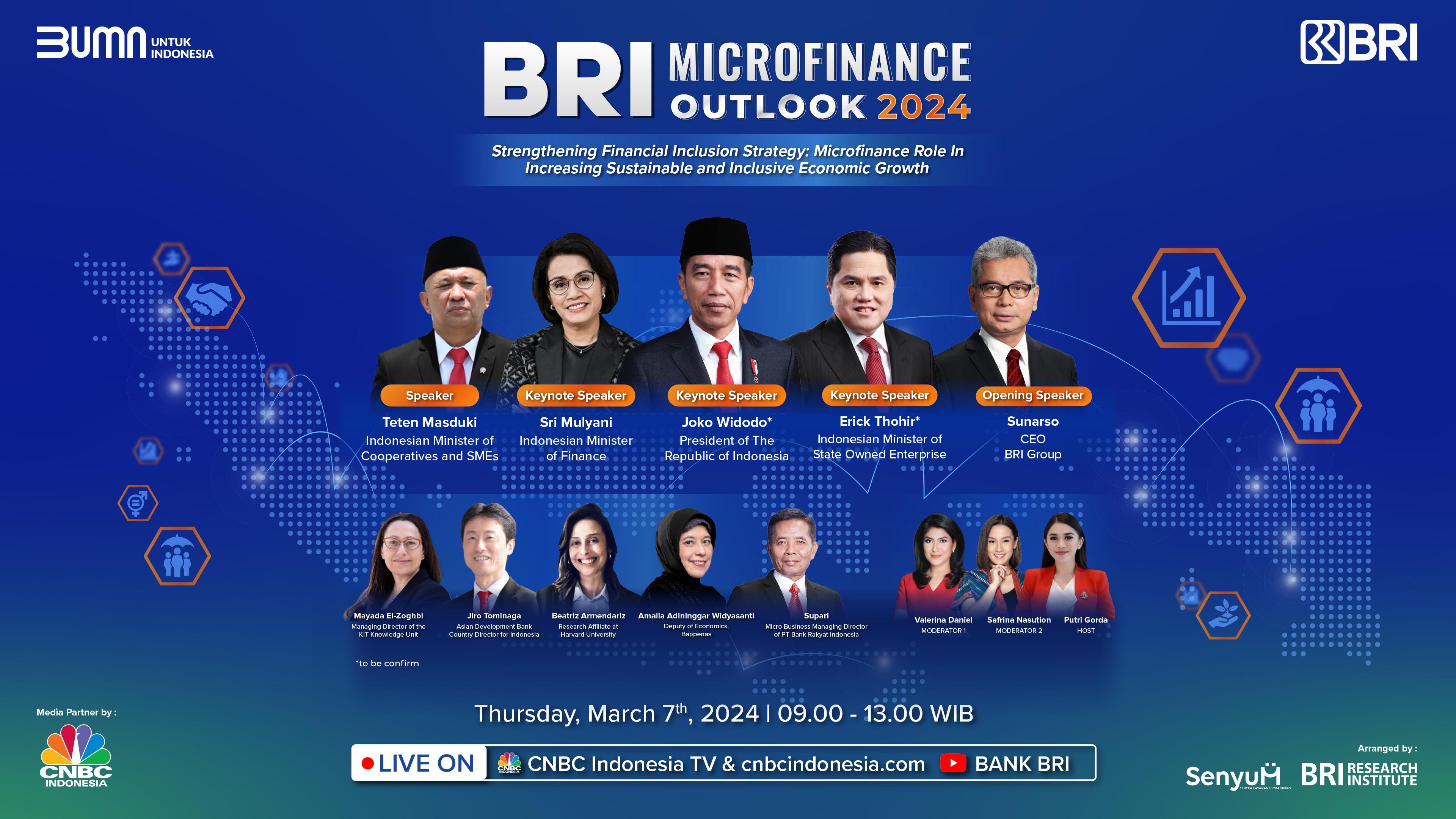 BRI Microfinance Outlook 2024 Kembali Digelar, Bahas Strategi Perkuat Inklusi Keuangan