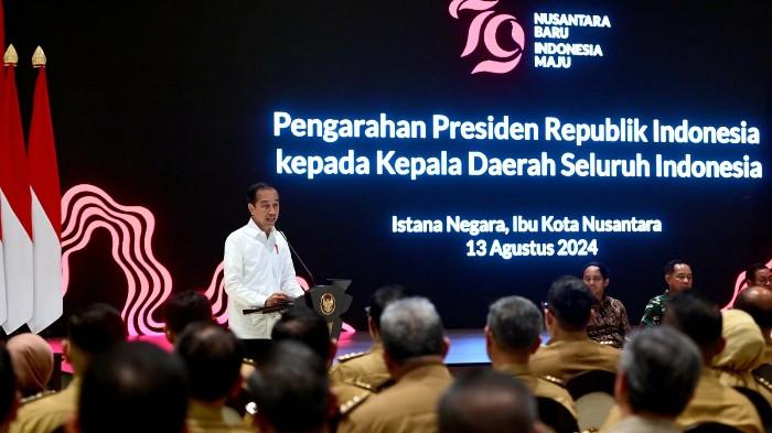 Presiden Jokowi Beri Arahan Kepada Seluruh Kepala Daerah Dorong Percepatan Realisasi APBD