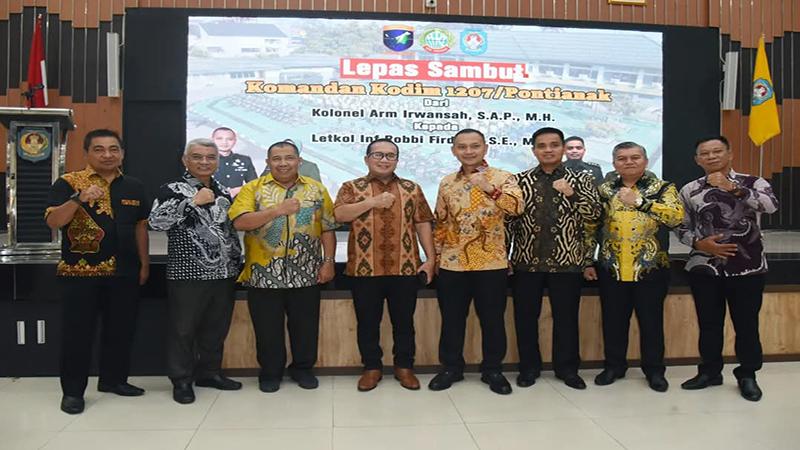 Pisah Sambut Dandim Pontianak, Bupati Sujiwo: Kolonel Irwansyah Aktif dan Responsif