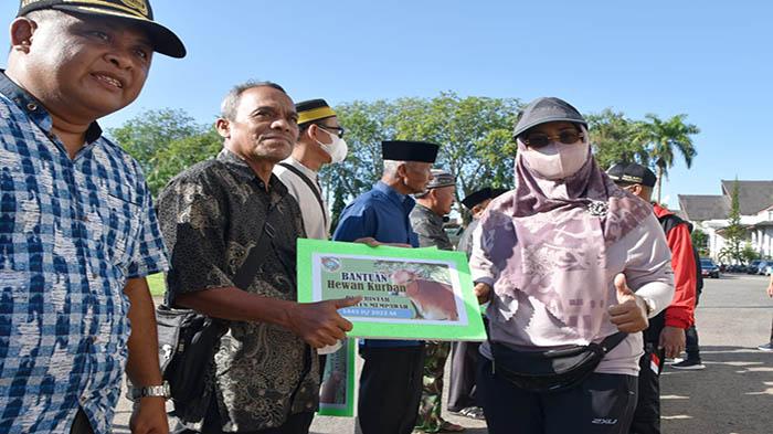 Pemkab Mempawah Salurkan 24 Ekor Sapi Kurban, Bupati Erlina: Semua Sapi Bebas Penyakit PMK