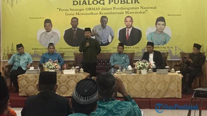Bupati Sambas Hadiri Dialog Publik Ormas Kawal Pembangunan Nasional