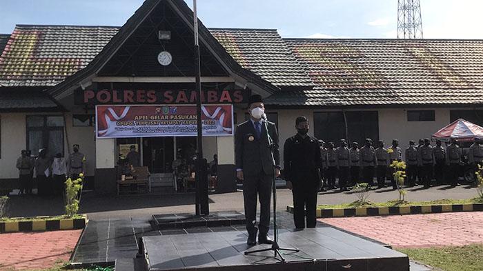 Bupati Sambas Satono Pimpin Apel Gelar Pasukan Ketupat Kapuas 2022
