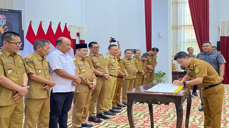 Bupati Sambas Satono Teken Nota Kesepahaman Program MBG, Sebut Wujudkan SDM Tangguh