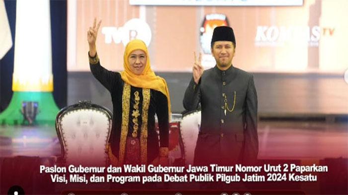 UPDATE Terbaru Hasil Survey Pilgub Jatim Hari Ini, Khofifah-Emil Unggul Telak dari 3 Lembaga Survey