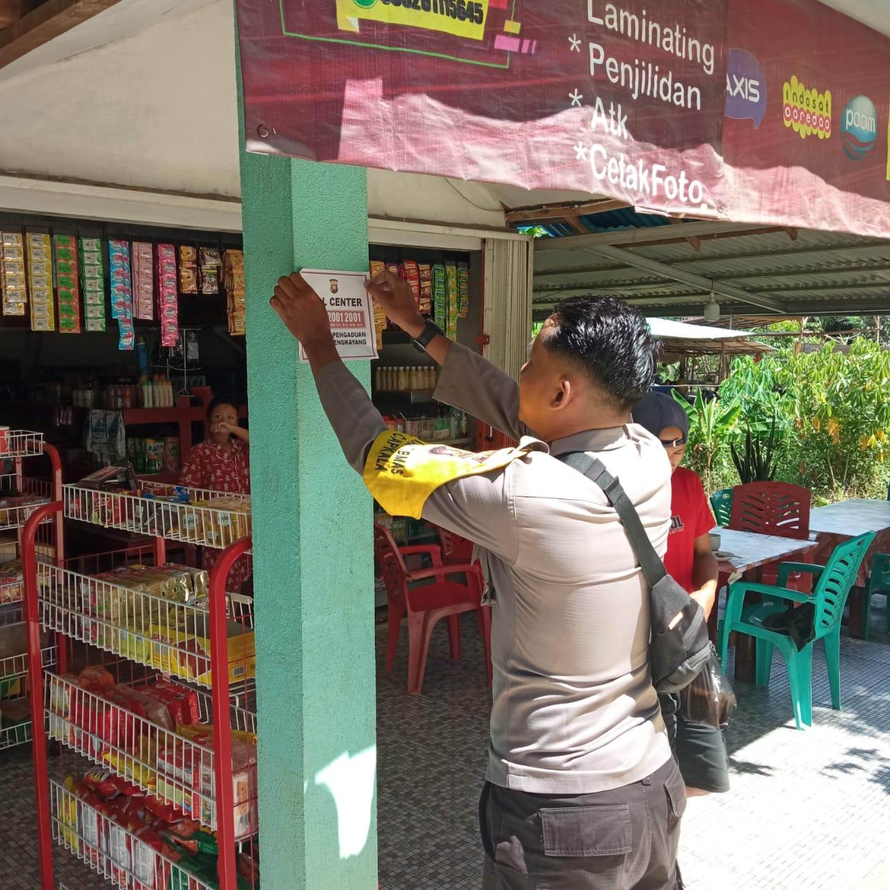 Permudah Laporan, Polsek Capkala Sebar Call Center Layanan Pengaduan Polres Bengkayang