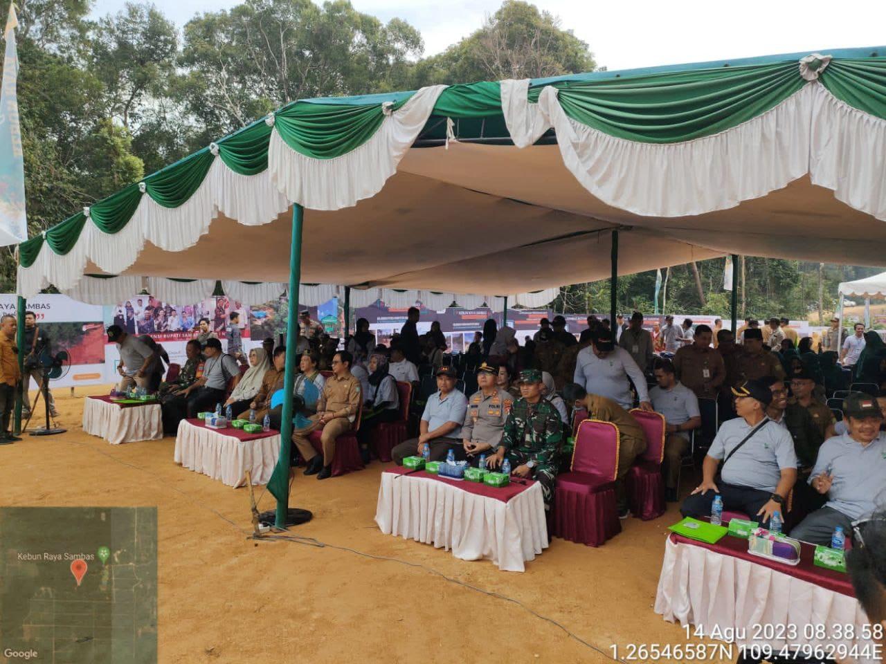 Hadiri Peresmian Kebun Raya Sambas, Dandim 1208/Sambas Harap Prioritaskan Tumbuhan Khas Borneo