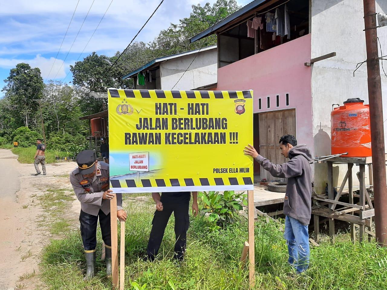 Hindari Fatalitas Kecelakaan, Jamidi: Kami Pasang Spanduk Untuk Keselamatan Bersama