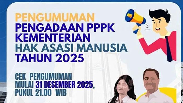 Dibuka Besok, Lowongan Kerja PPPK Kementerian HAM Terbaru Januari 2026 untuk 500 Formasi Umum