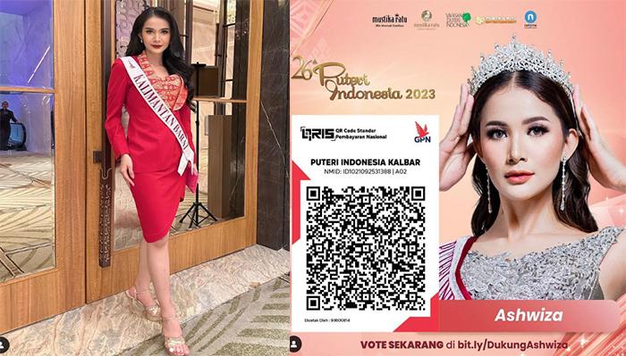 Cara Vote Ashwiza di Puteri Indonesia 2023 yang Berasal dari Singkawang