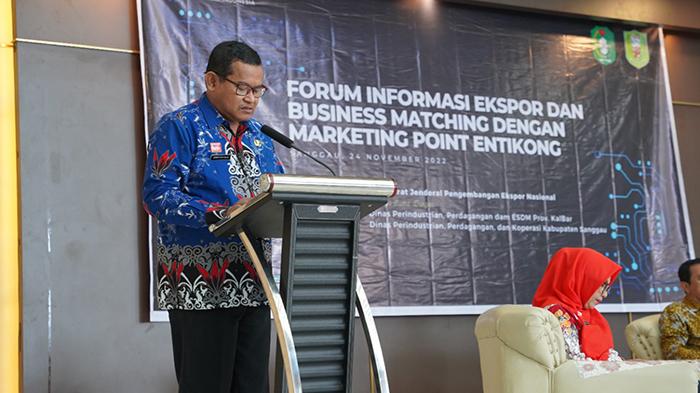 Sekda Sanggau Buka Kegiatan Forum Informasi Ekspor dan Busines Matching