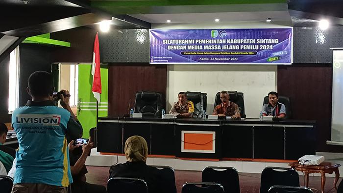 Bertemu Jurnalis, Ini Harapan Ketua KPU, Polres Sintang dan Bawaslu Sintang