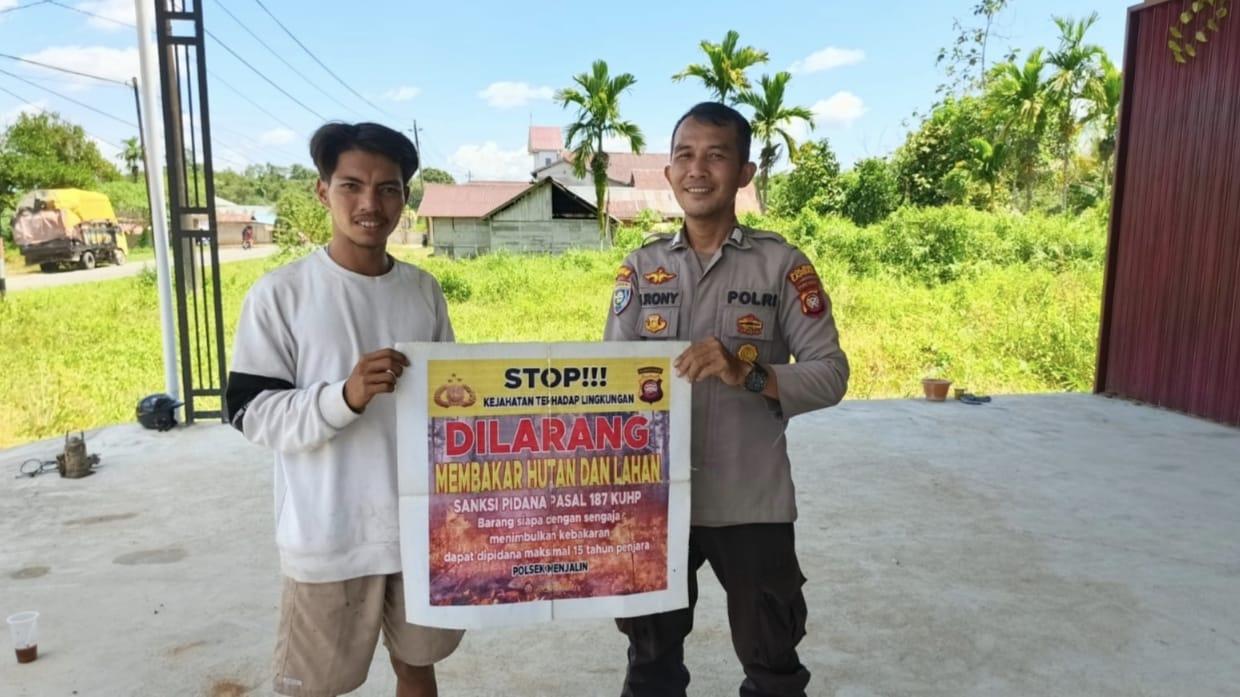Polsek Menjalin Tingkatkan Kesiapsiagaan Warga Melalui Sosialisasi Dampak Fenomena El Nino - Tribunpontianak.co.id