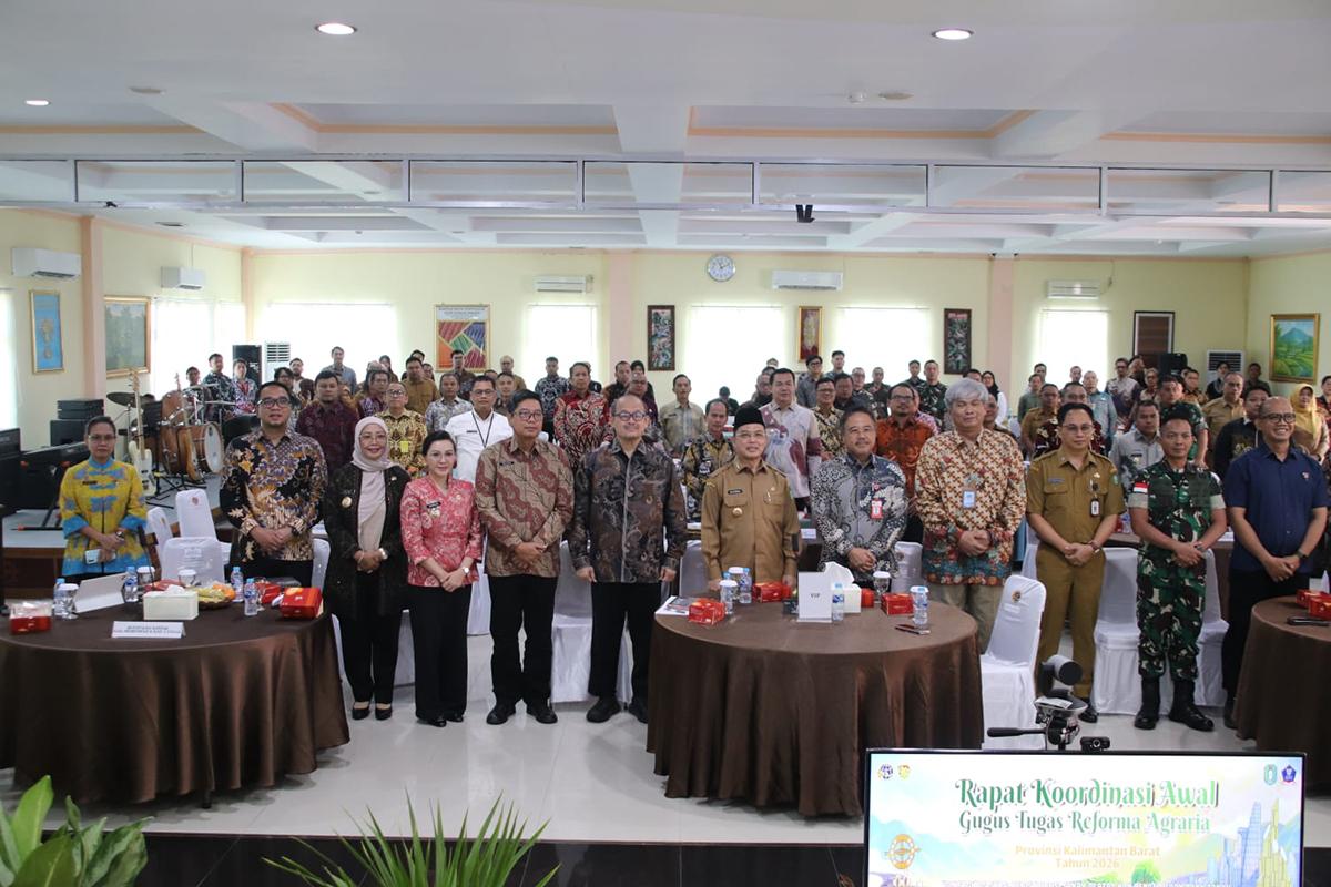 Bupati Mempawah Erlina Hadiri Rakor Awal GTRA Kalbar 2026, Tegaskan Komitmen Dukung Reforma Agraria